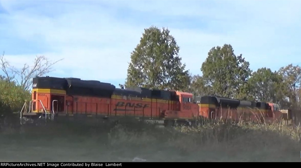 BNSF coal train DPU